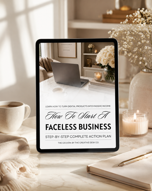 How to Start a Faceless Business Course | Editable Canva Guide With PLR & MRR Rights