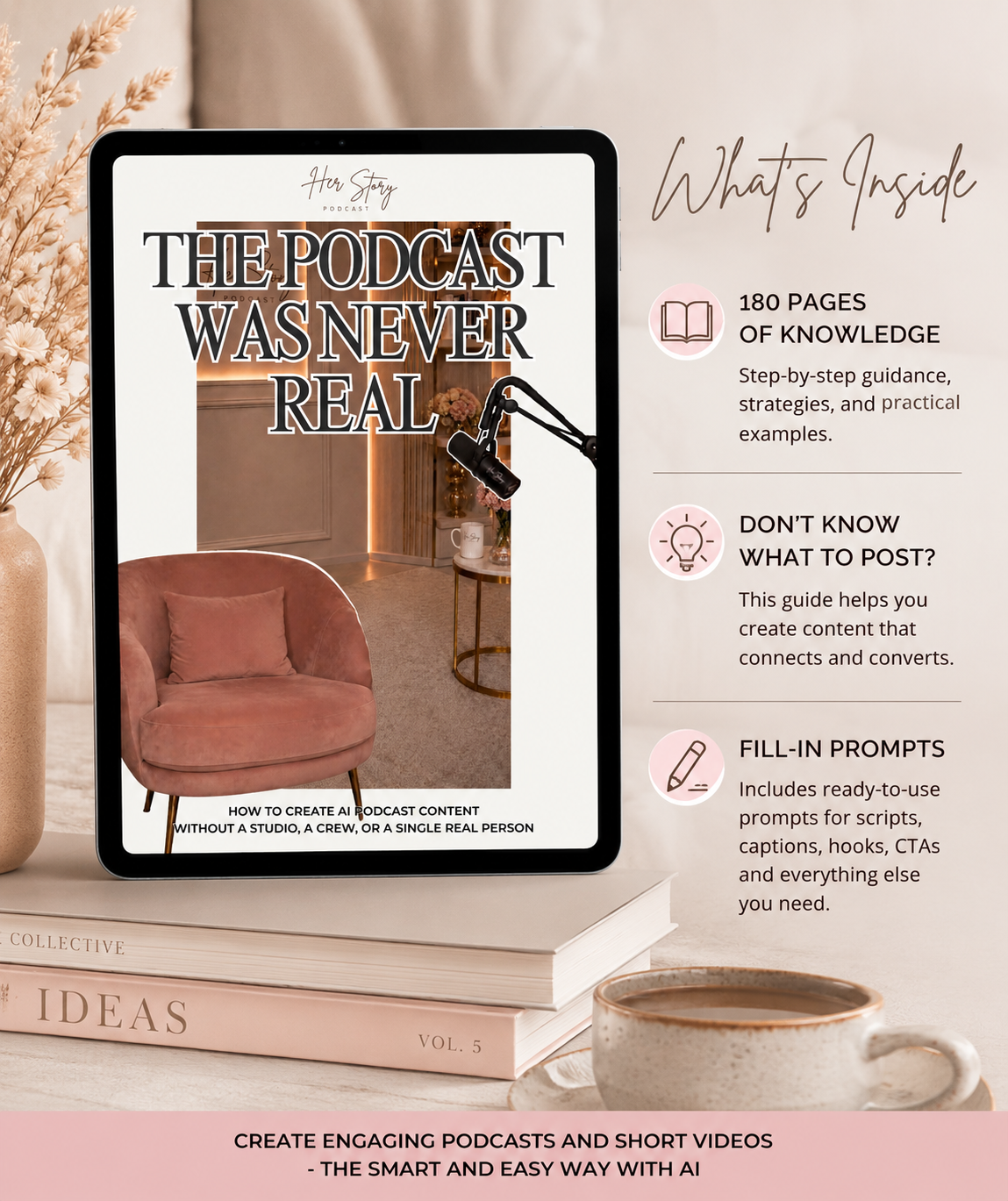 The Easy and Fast Way to Create AI Podcast Content - AI Podcast & Faceless Content Guide